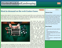 Tablet Screenshot of gardenpondsandlandscaping.com